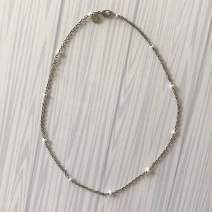 Waxing poetic pearl necklace